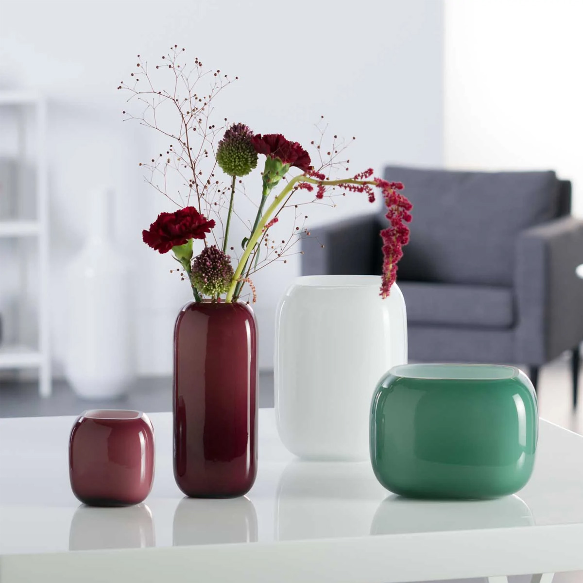 Vaza MILANO 13 zelena 41662