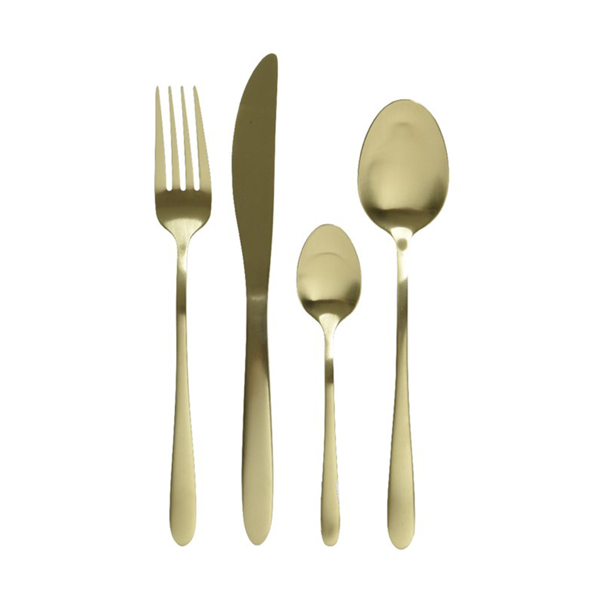 Pribor za jelo 801689 set 16 kom. zlatna boja