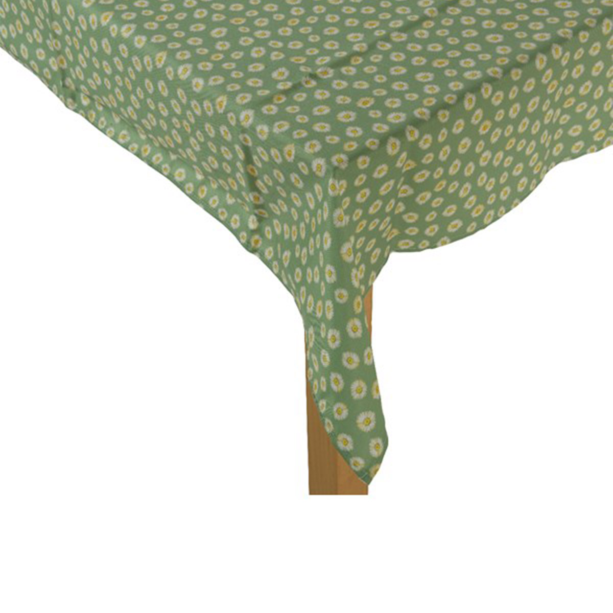 Stolnjak zeleni sa cvetićima 875123 