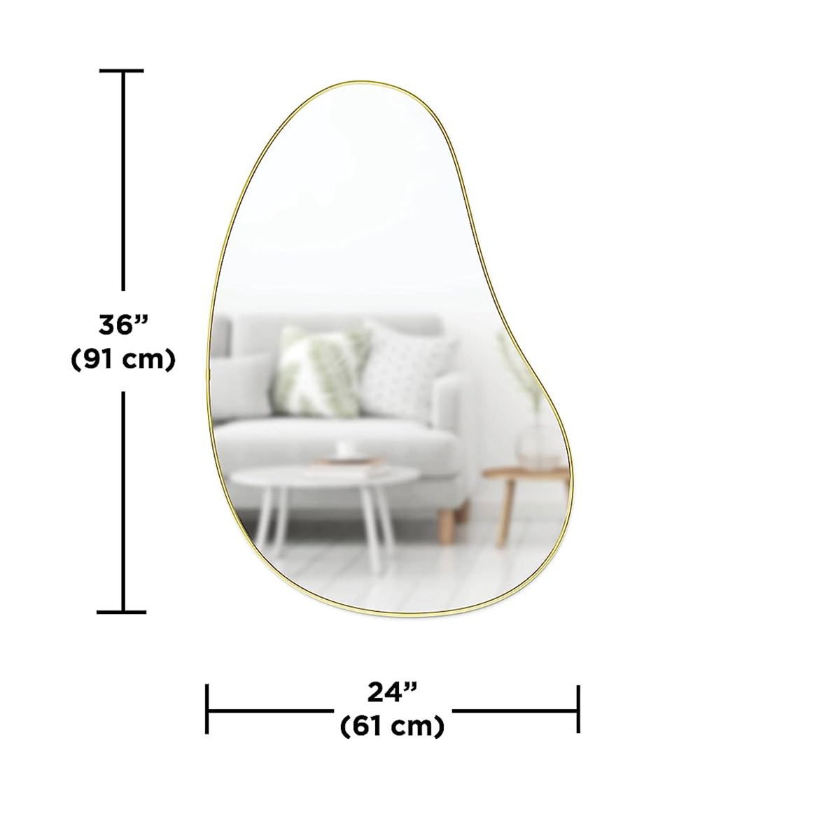 OGLEDALO HUBBA PEBBLE 1018529-104