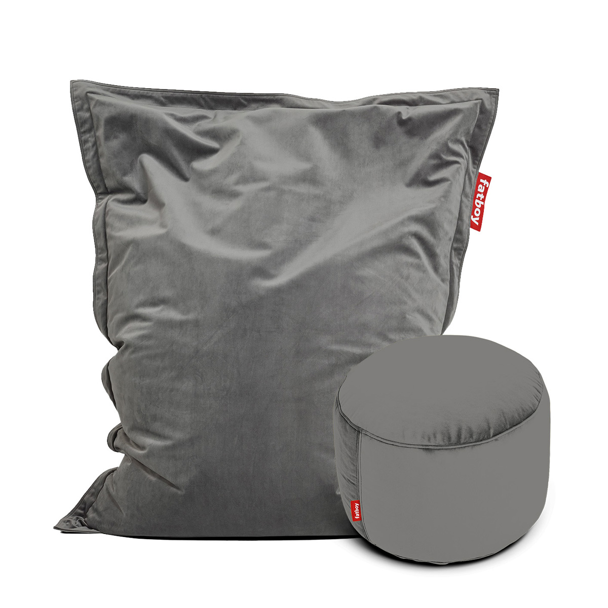 Lazy bag Original slim velvet recycled + tabure 106268