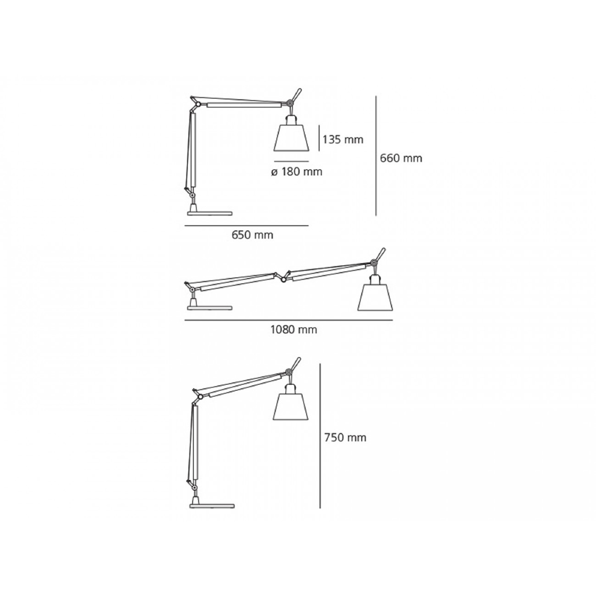 STONA LAMPA TOLOMEO BASCULANTE 0947010A+A004030