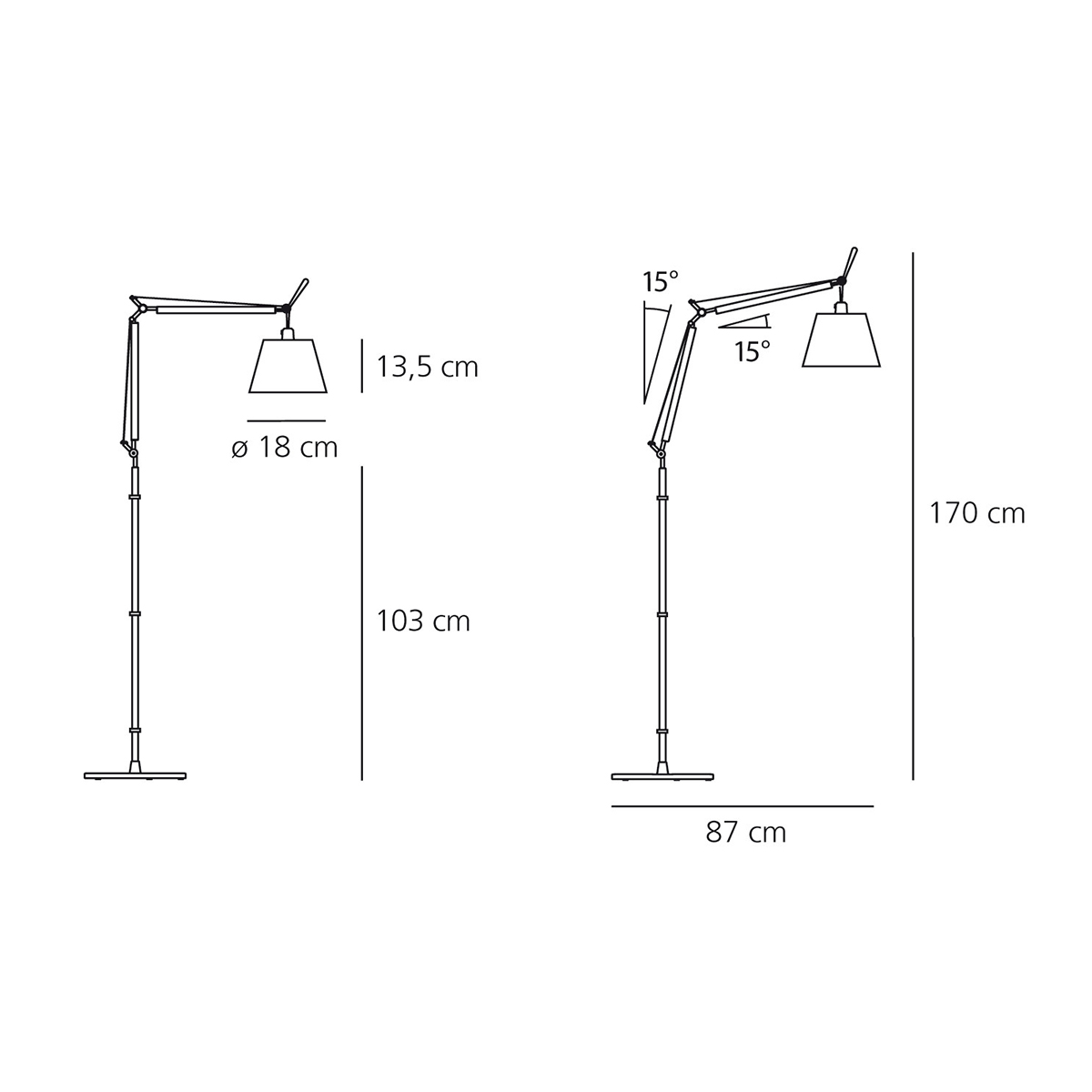 PODNA LAMPA TOLOMEO BBASCULANTE 0947010A+A012820 