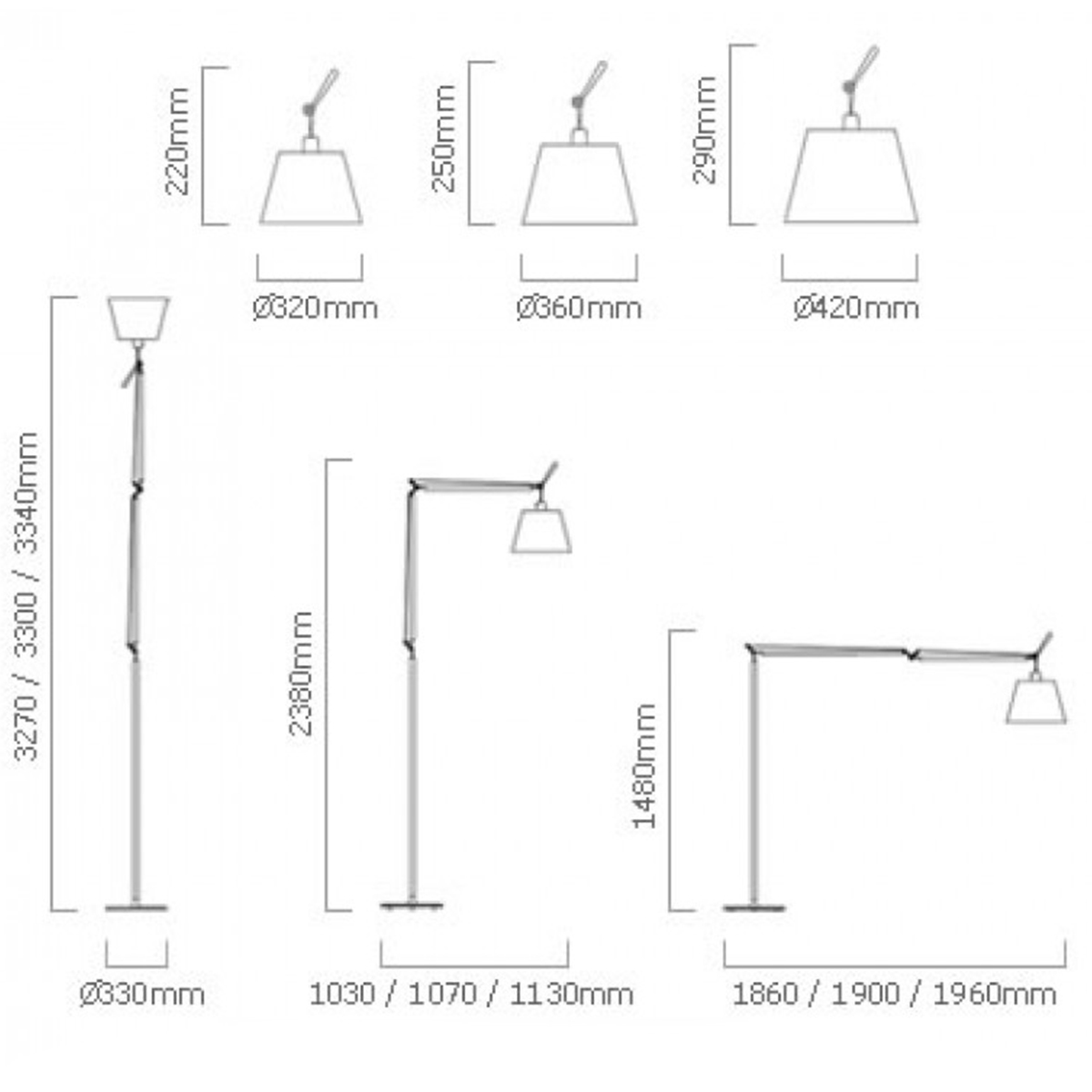 PODNA LAMPA TOLOMEO MEGA TERRA 