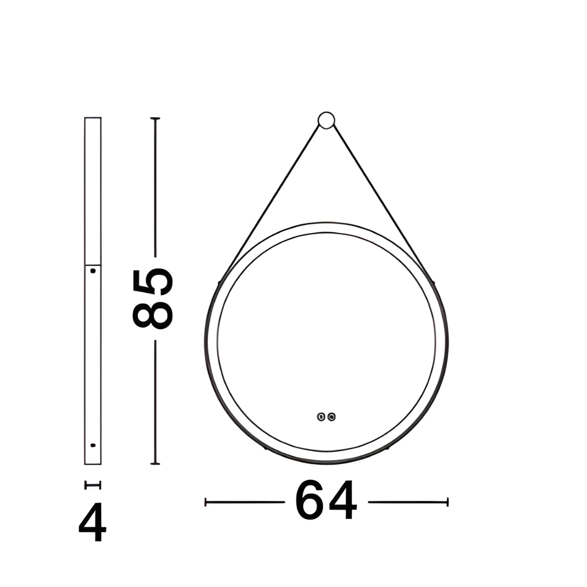 Ogledalo sa svetiljkom Rems 9006005 