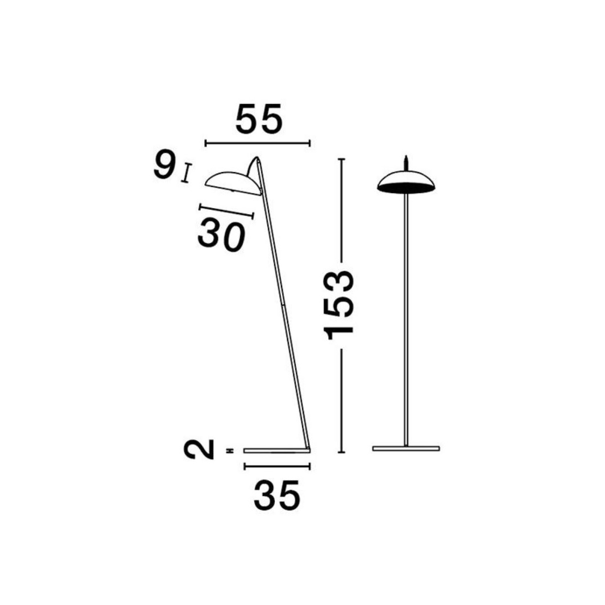 Podna lampa FLUTE 9006099 