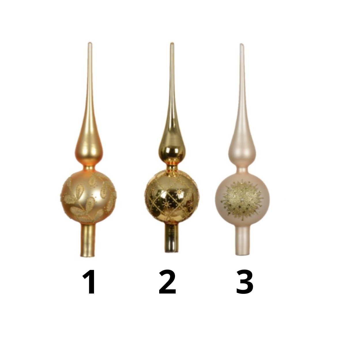 Stakleni ukras - vrh za jelku 170156 