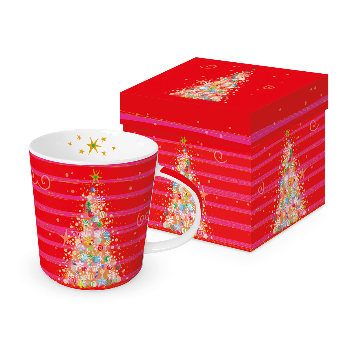 Šolja 360302817 	Christmas Red & Pink 