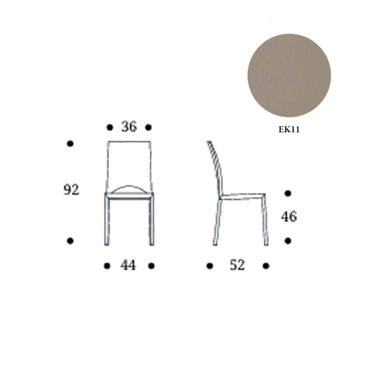 Stolica MARY CS665EK11 