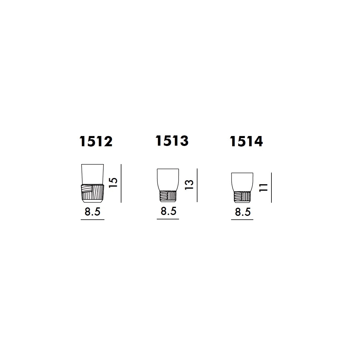 Čaša za vodu TRAMA PINKISH 1513/RO