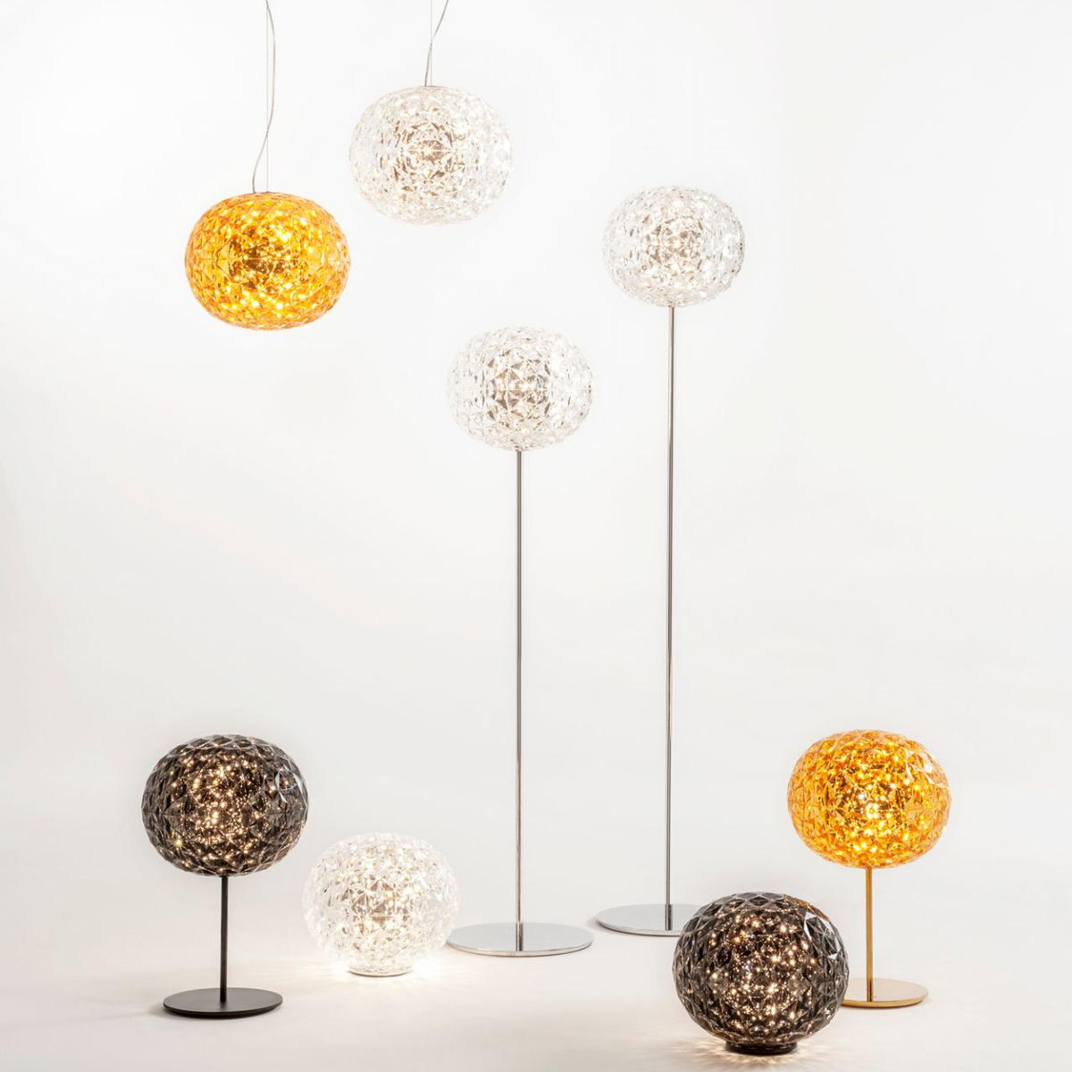 Stona lampa PLANET 9386/B4 Cristallo