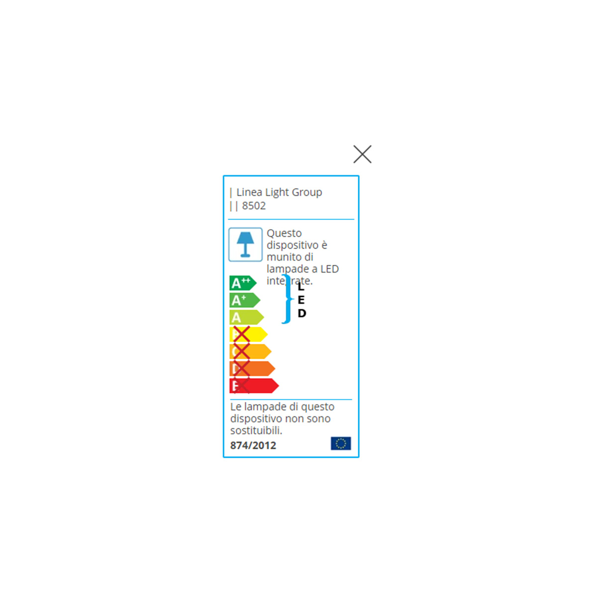 Zidna lampa POE led Z-8502