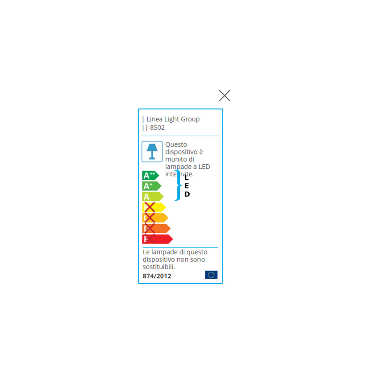 Zidna lampa POE led  Z-8502 