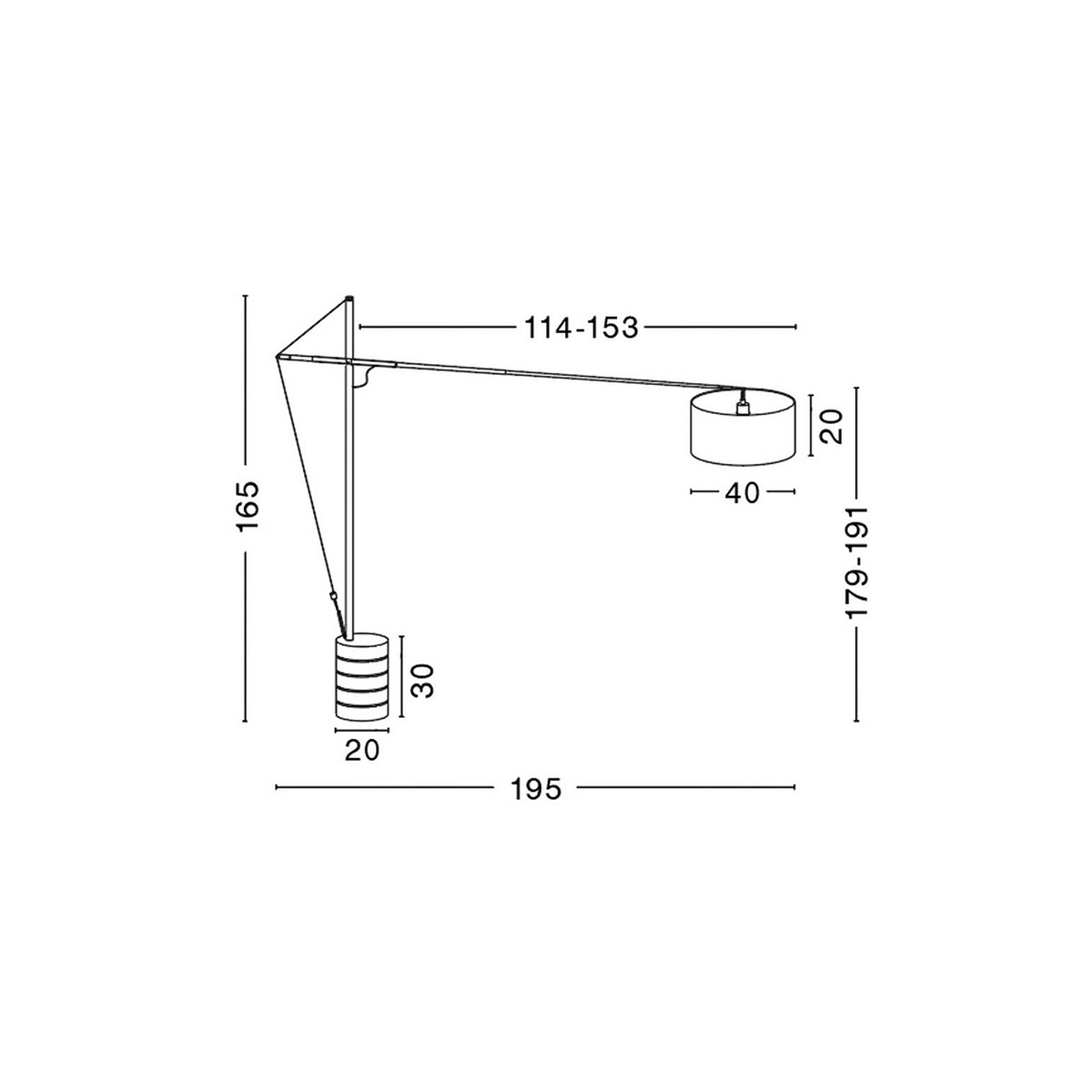 Podna lampa Traccia  - 41455401 