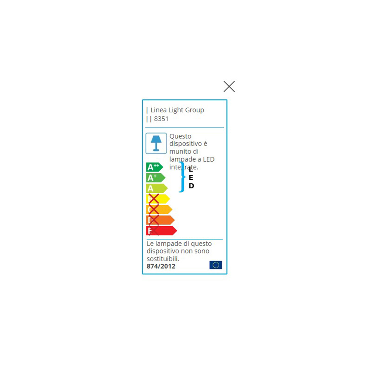 Visilica LED Poe crna 8351 