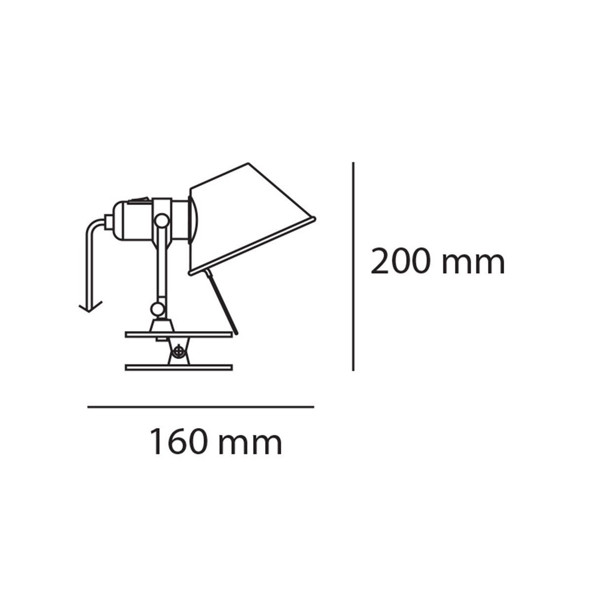 Lampa Tolomeo Micro Pinca A010850 