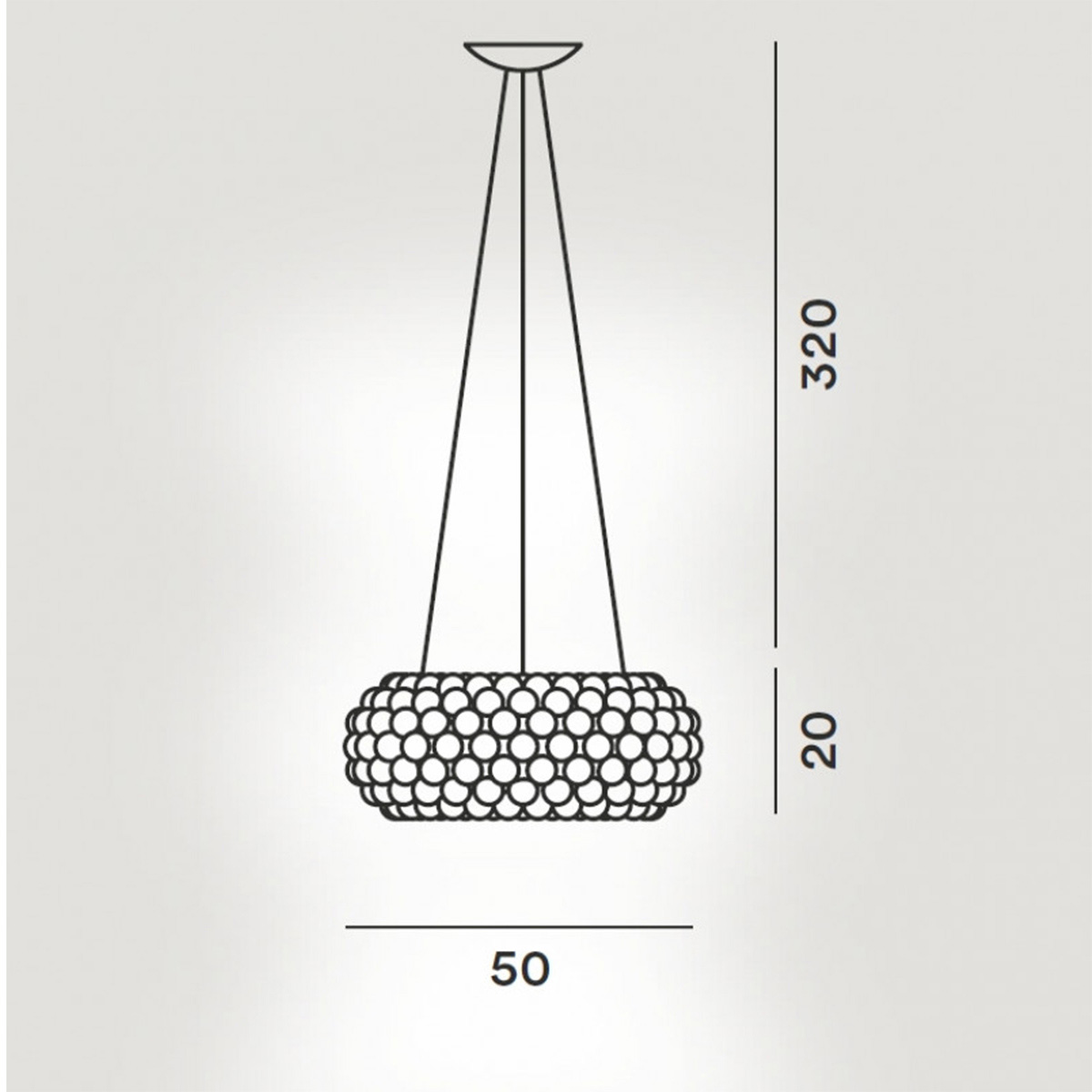 VISILICA CABOCHE MEDIA 138007R1 25 dim siva 