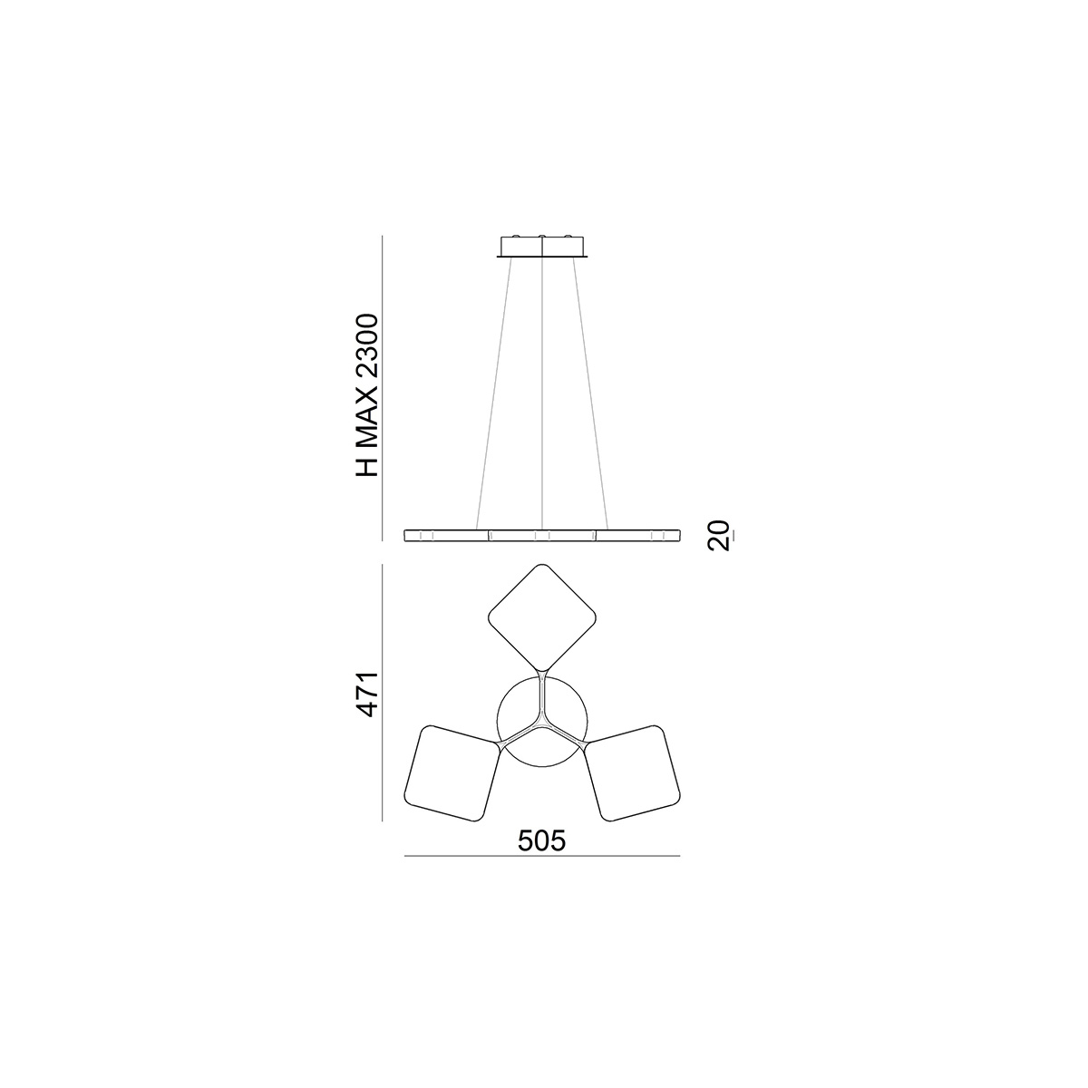 Visilica LED Quad 8117 