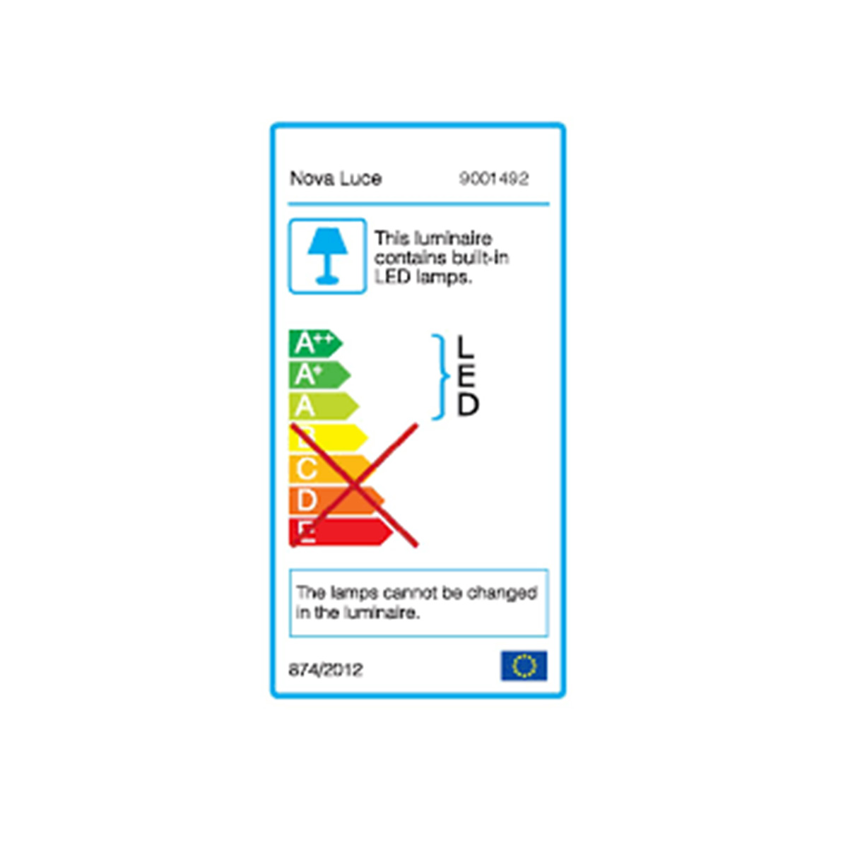 Led plafonjera Eben 9001492 