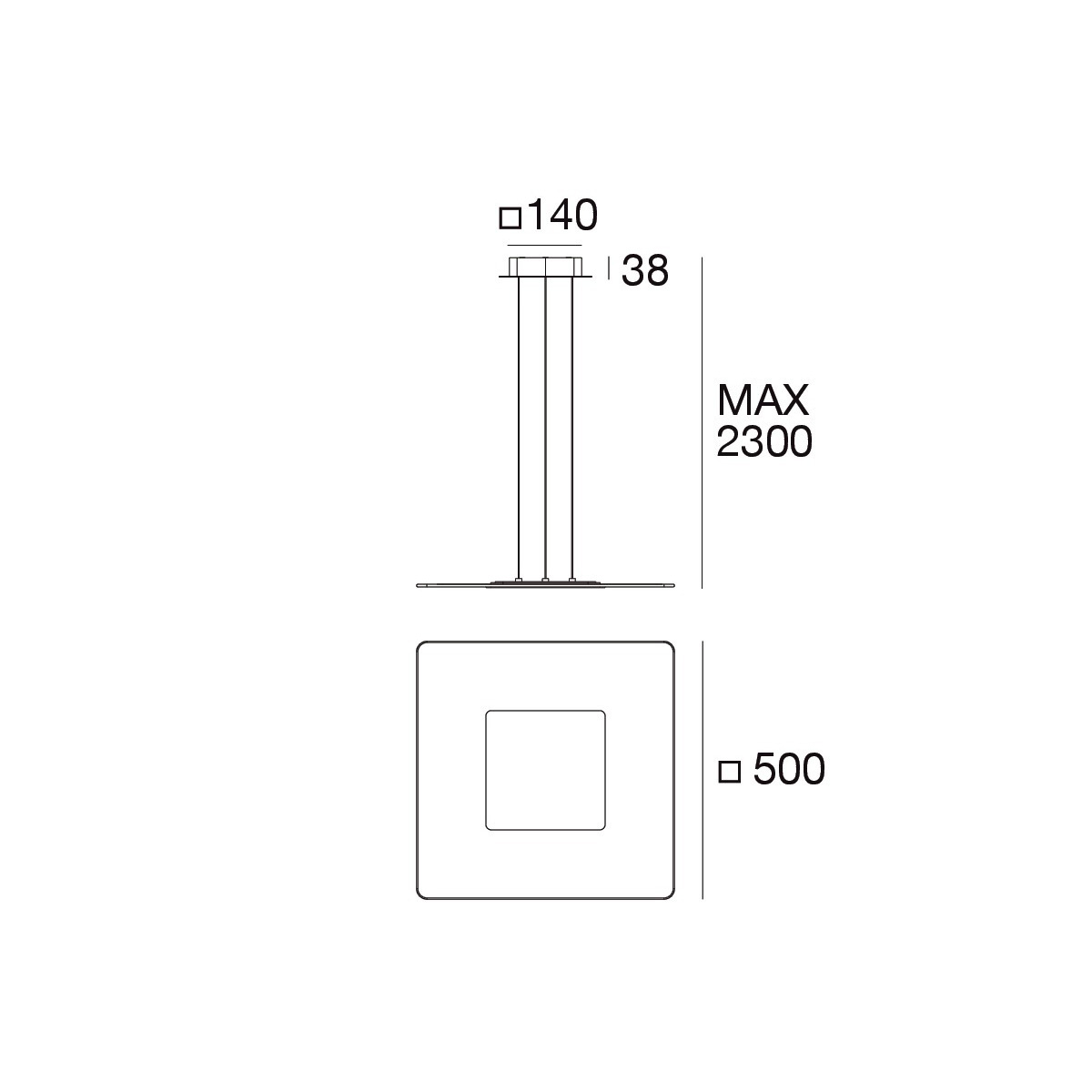 Visilica Led Aruba V-8933 