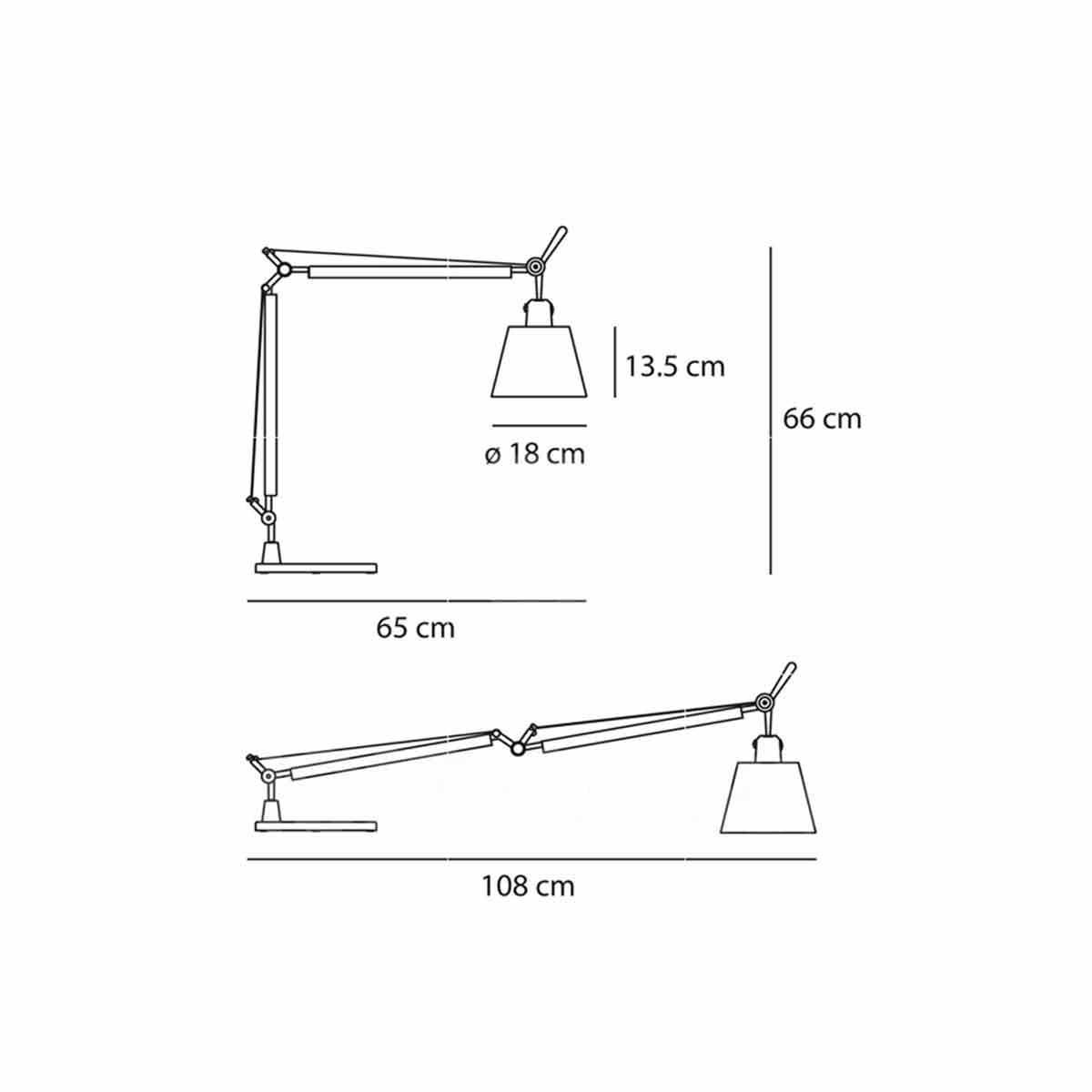 Stona lampa TOLOMEO BASCULANTE 