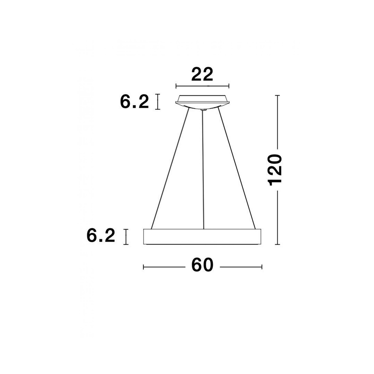 Led visilica Rando Thin 9453454 zlatna 