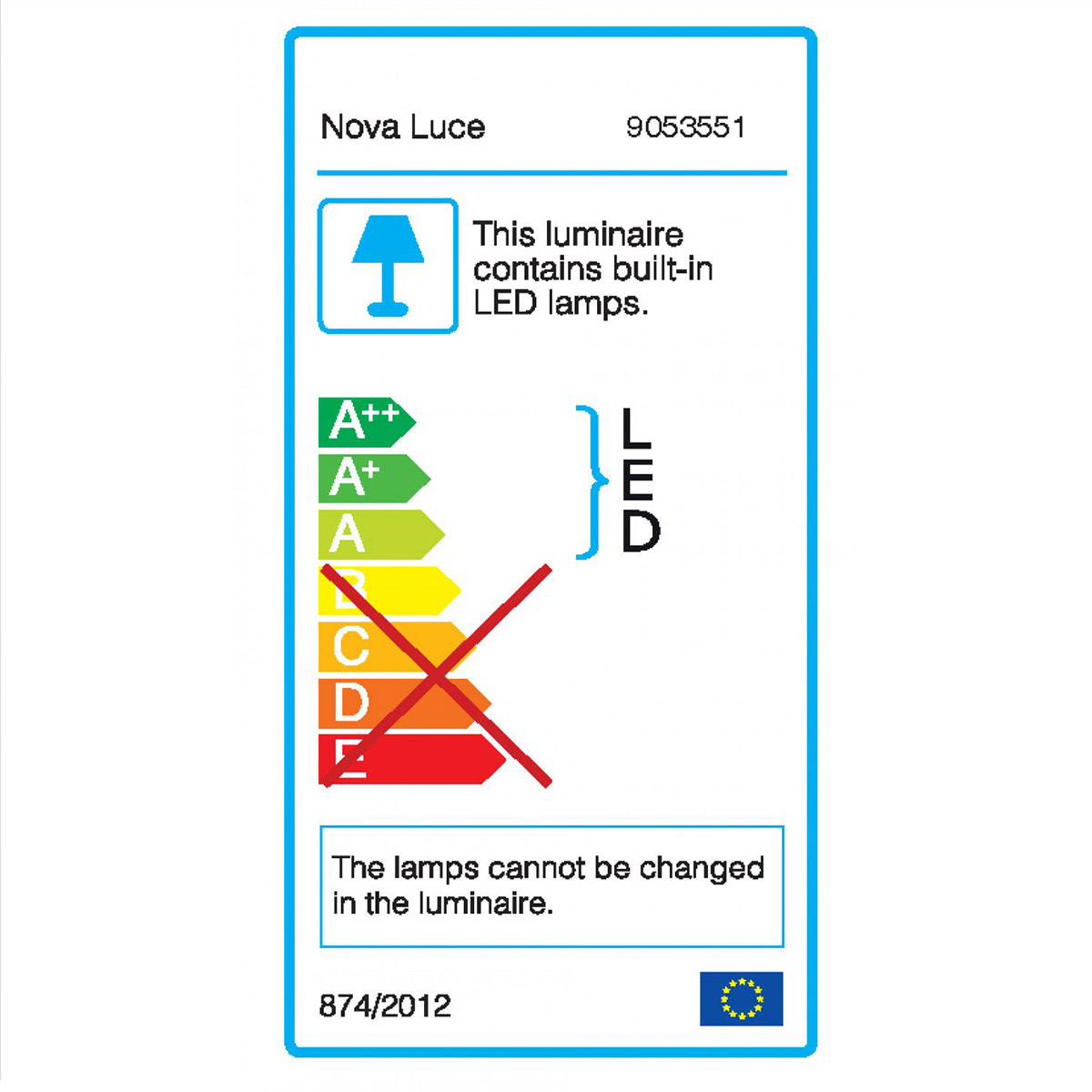 Led dimabilna visilica Esteva 9053551 