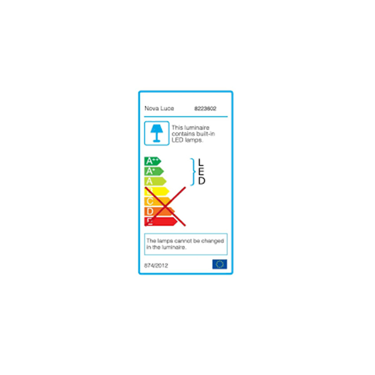 ZIDNA LAMPA LED AMADEO 8223602 