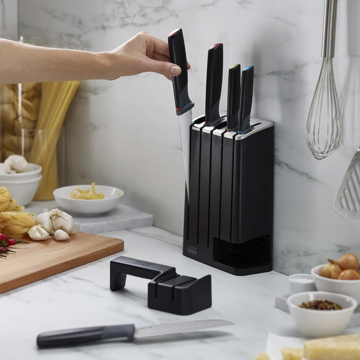 Set noževa sa oštračem Elevate Knives 5-piece 10537