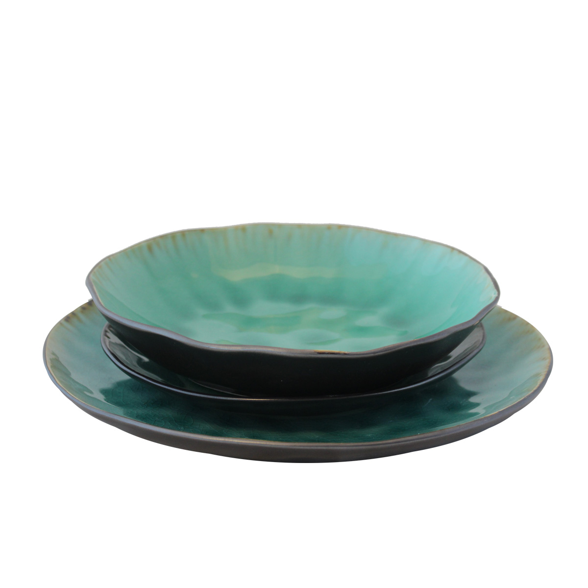 Keramički tanjir duboki tirkizne boje MUS-094 -16cm