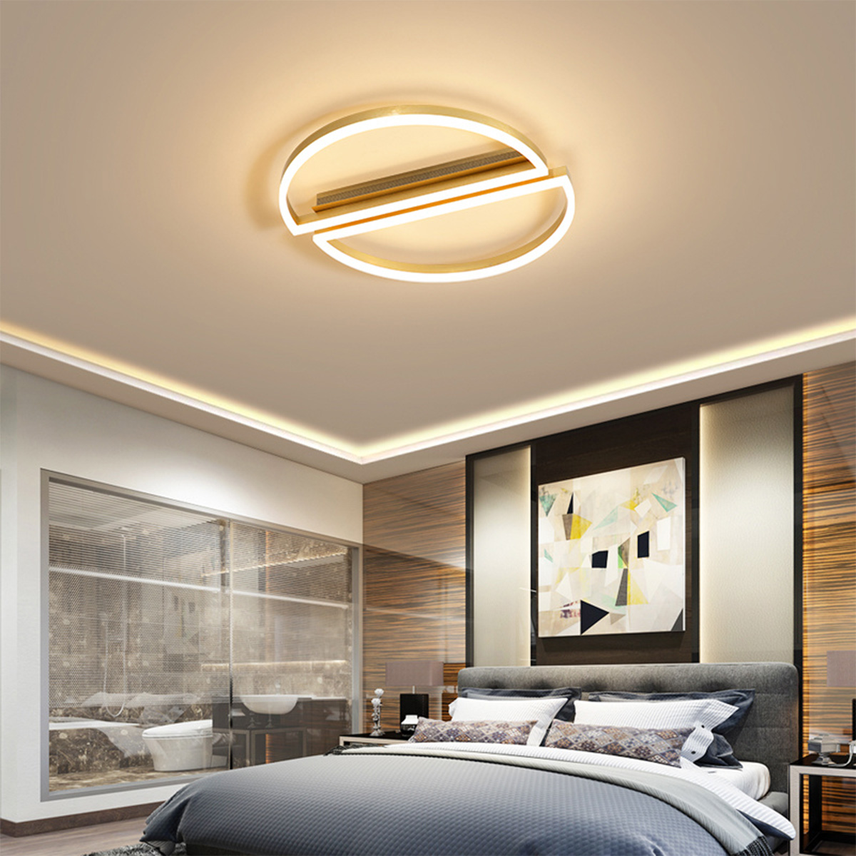 Led plafonjera 1.0266-P600 Mak gold 