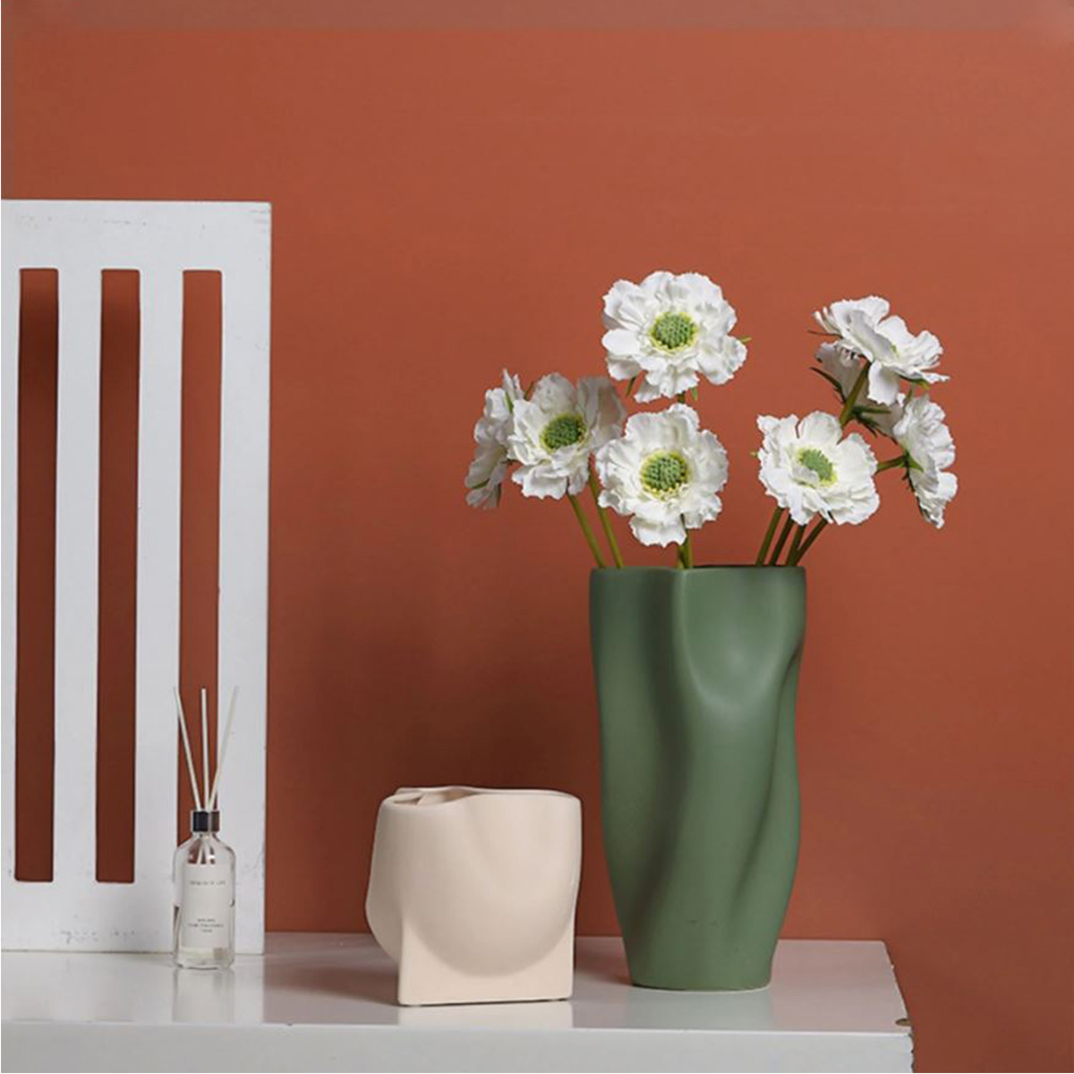 Keramička vaza Deco zelena MU1014-176