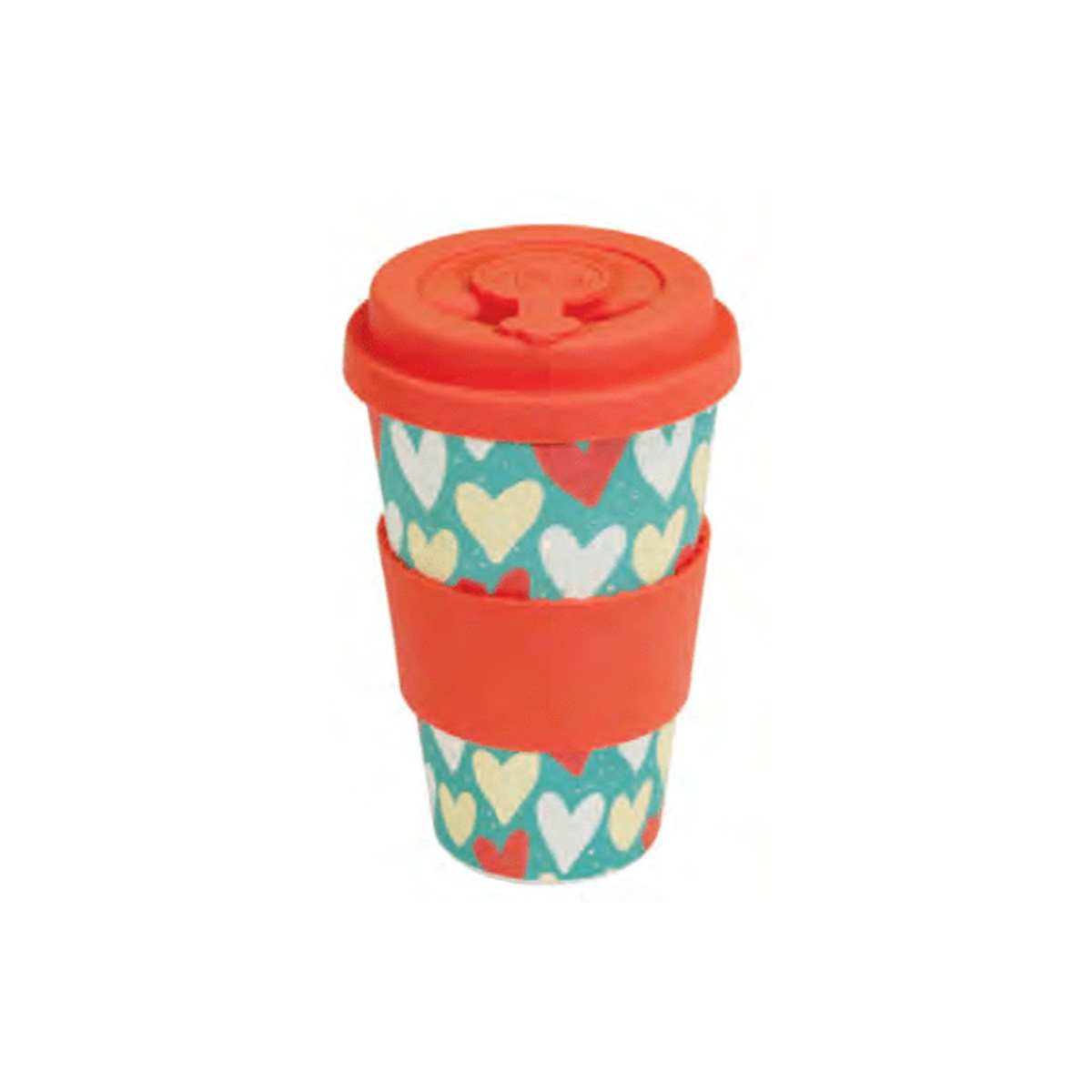 Čaša sa poklopcem 400ml bamboo MU0411-1480