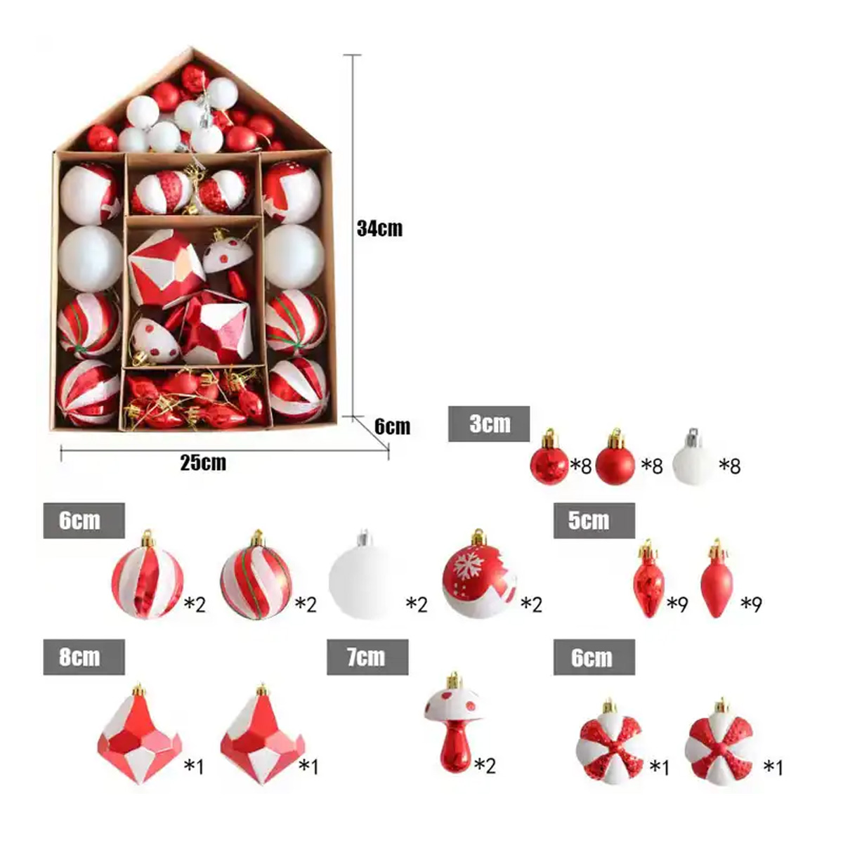 Set novogodišnjih ukrasa NG2301-377/56 