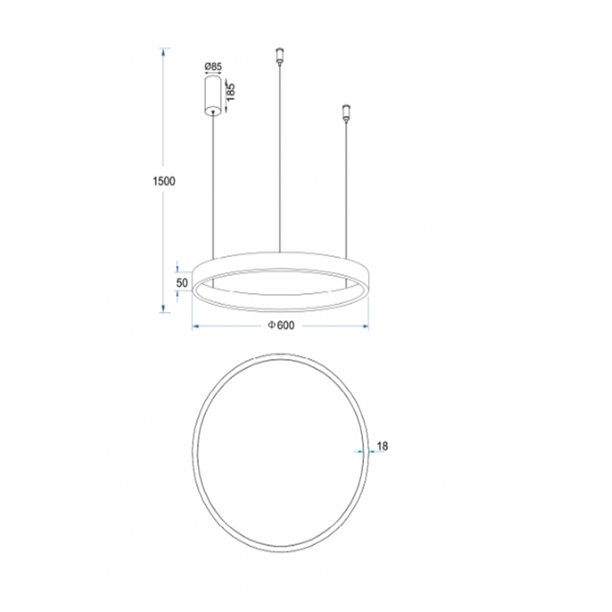 Led visilica Luca 1.0432-V600