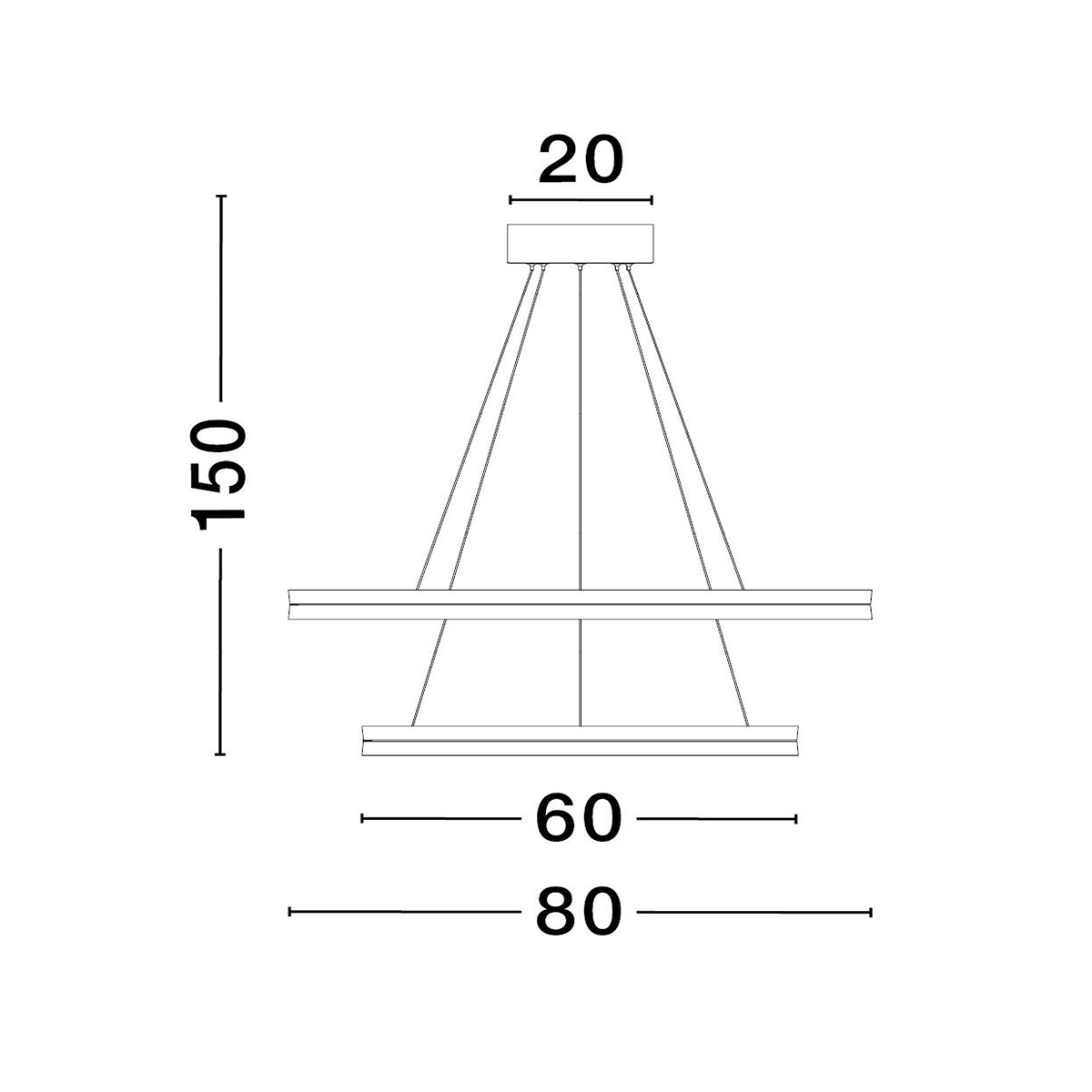 LED visilica Stela 1.0473-V800
