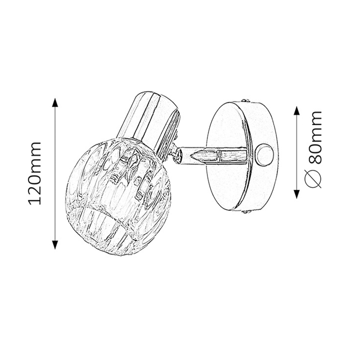 Sport lampa Lauren 6091 hrom