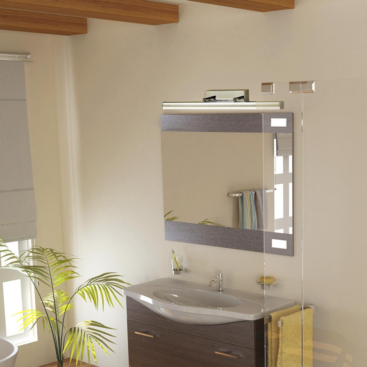 Led zidna lampa Silas 5720 bronza 