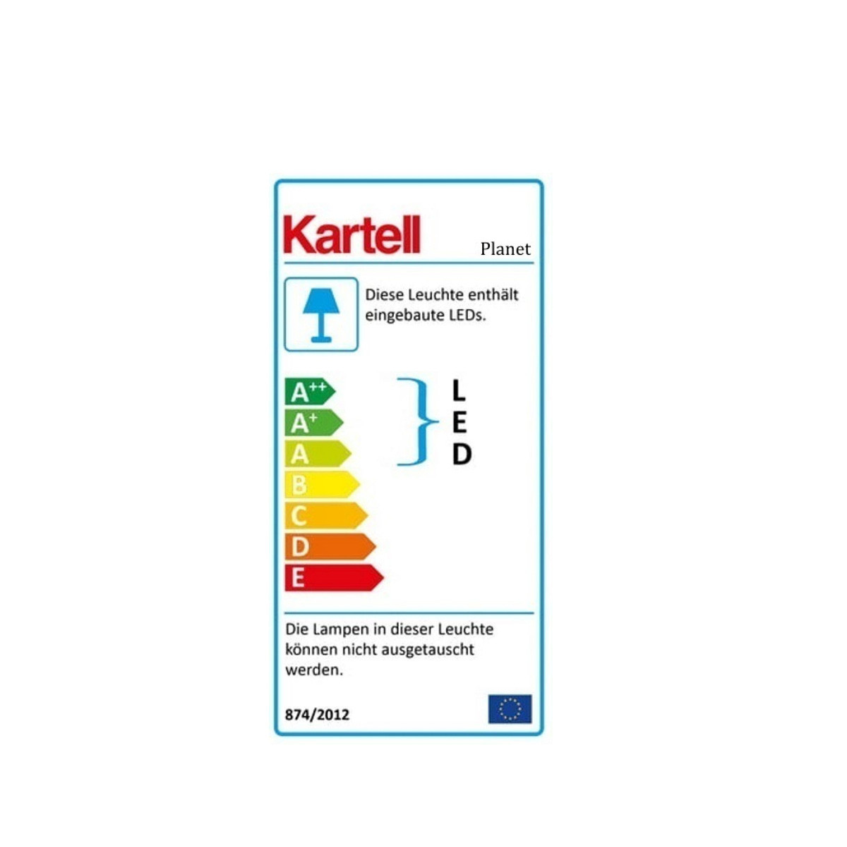 Stona lampa PLANET 9386/B4 Cristallo 
