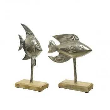 Dekorativna figura riba metal 847903 