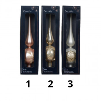 Stakleni ukras - vrh za jelku 170160 