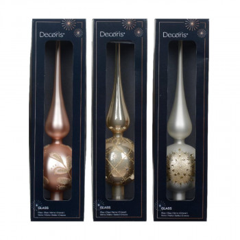 Stakleni ukras - vrh za jelku 170160 