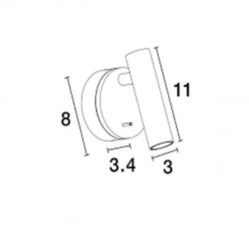 Zidna lampa Led CLIP  9030201 