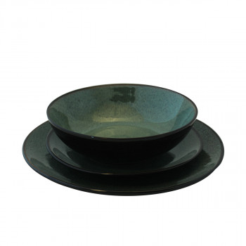 Keramički tanjir zelene boje MUS-088  -21cm 