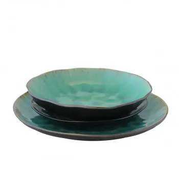 Keramički tanjir duboki  tirkizne boje MUS-094  -16cm 