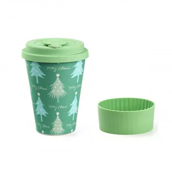 Čaša sa poklopcem 400ml bamboo MU0411-1485 