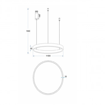 Led visilica Luca 1.0432-V600 