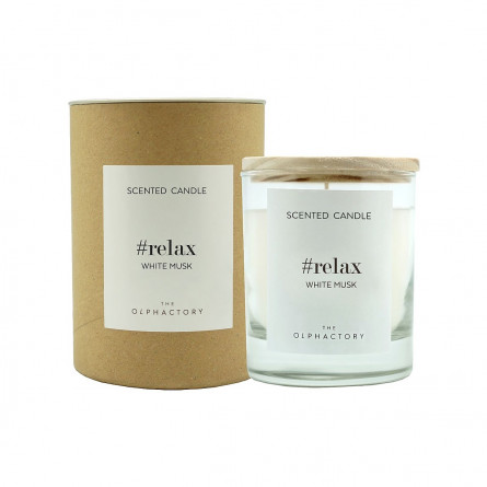THE OLPHACTORY Mirisna sveća RELAX WHITE MUSK 135 g VV135M 
