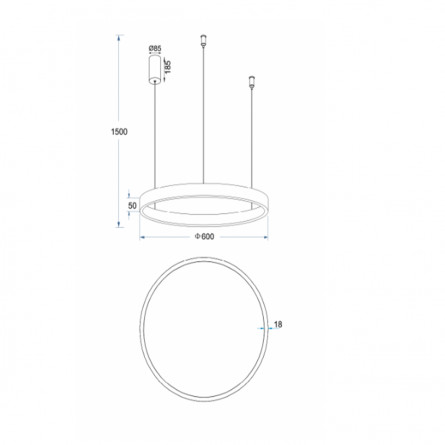 Led visilica Luca 1.0432-V600 