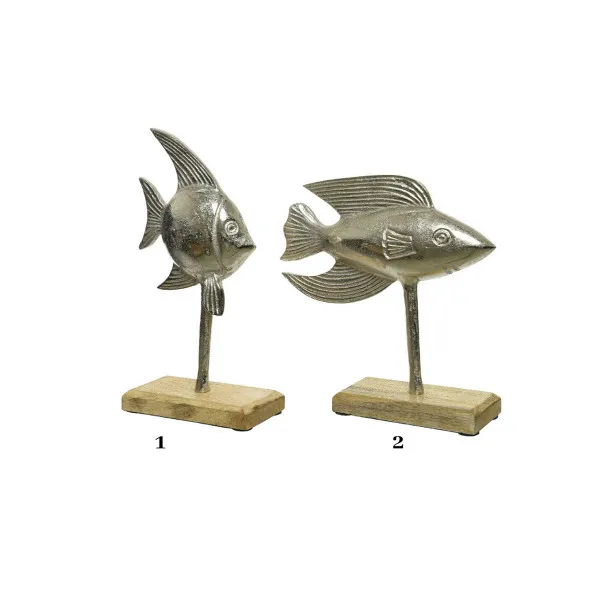 Dekorativna figura riba metal 847903 